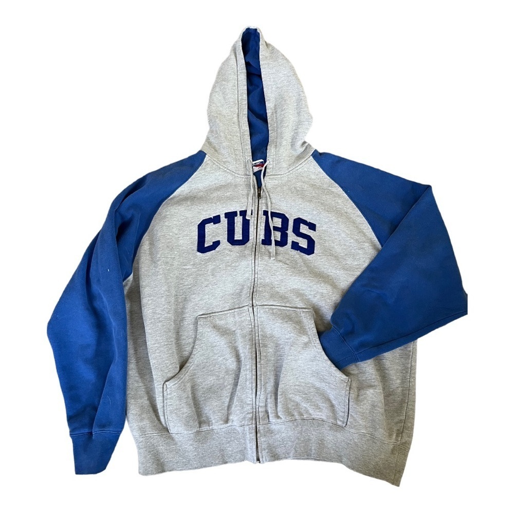 MAJESTIC Cubs zip front hoodie sweatshirt men’s 2XL